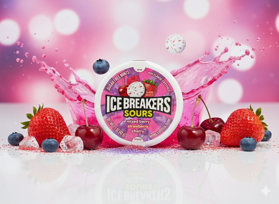 Ice Breakers Sours Duo Sugar Free Mints