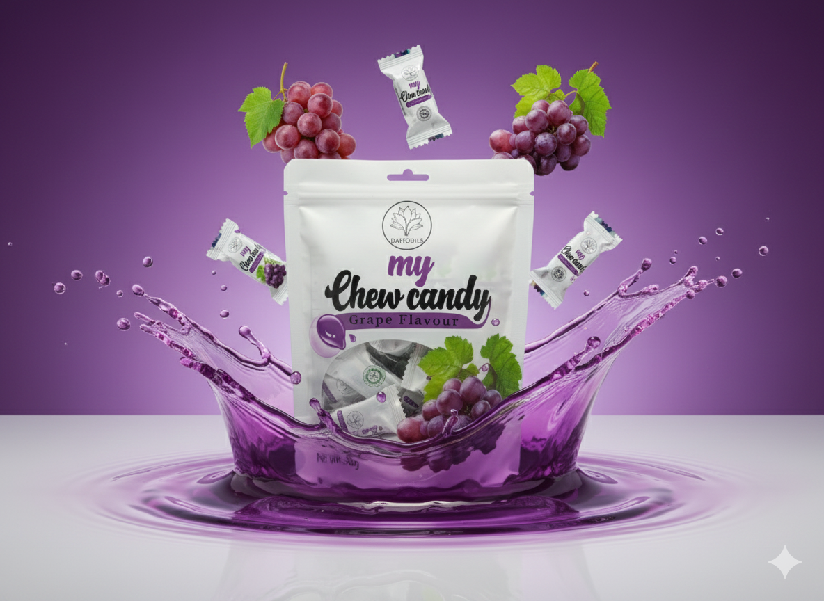 Daffodils My Chew Candy Grape 90g