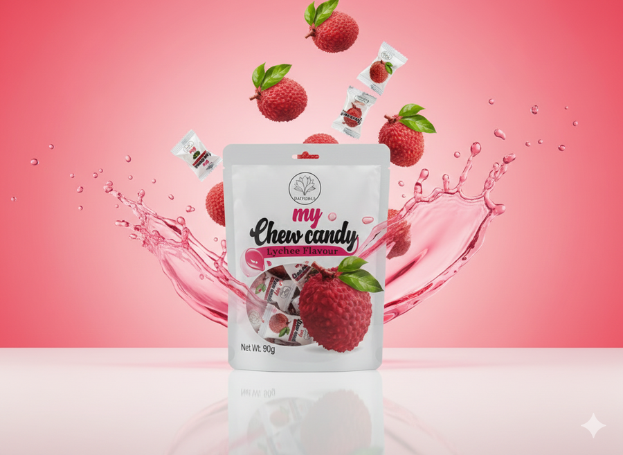 Daffodils My Chew Candy Lychee 90g