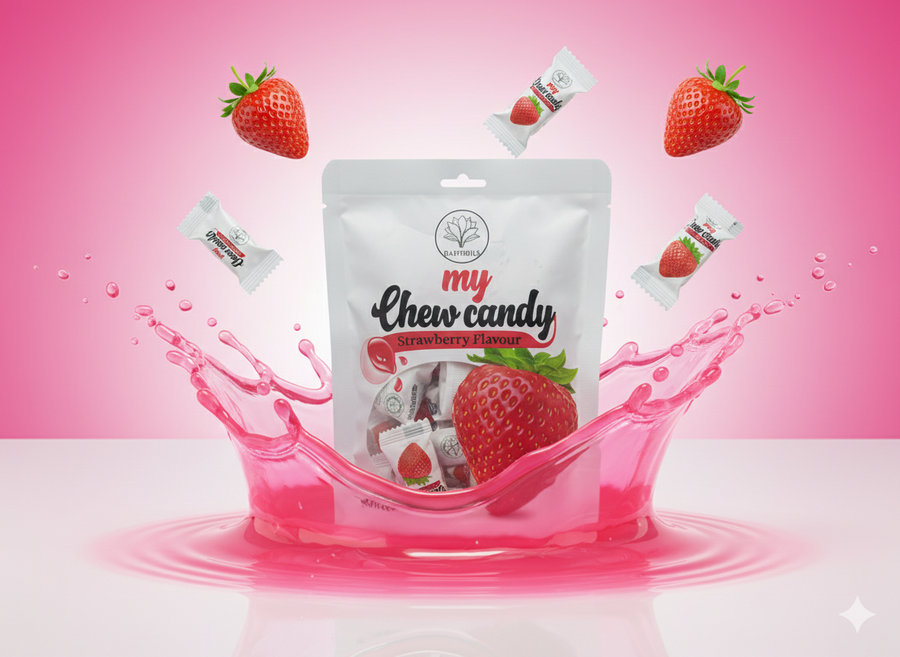 Daffodils My Chew Candy Strawberry 350g