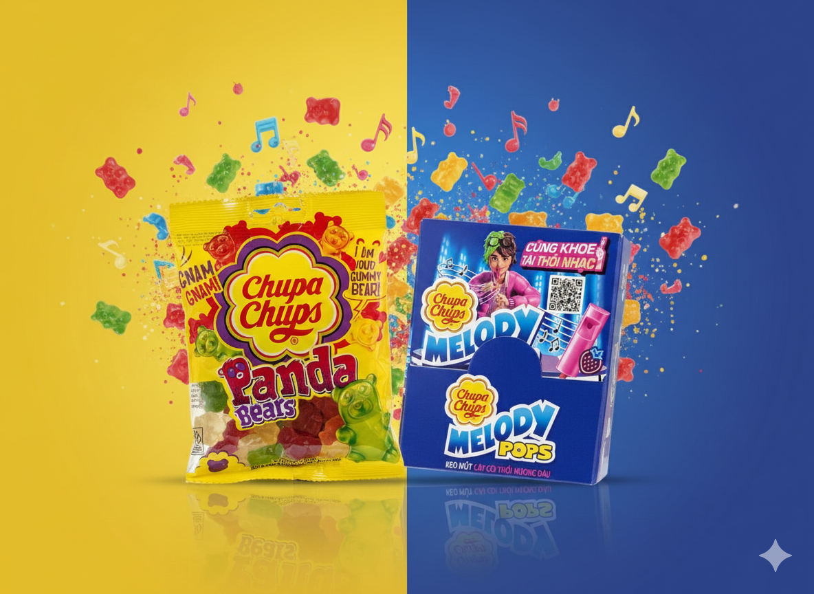 Chupa Chups Panda & Melody Pop Combo