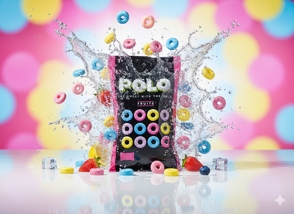 Polo Fruit Candy with Hole