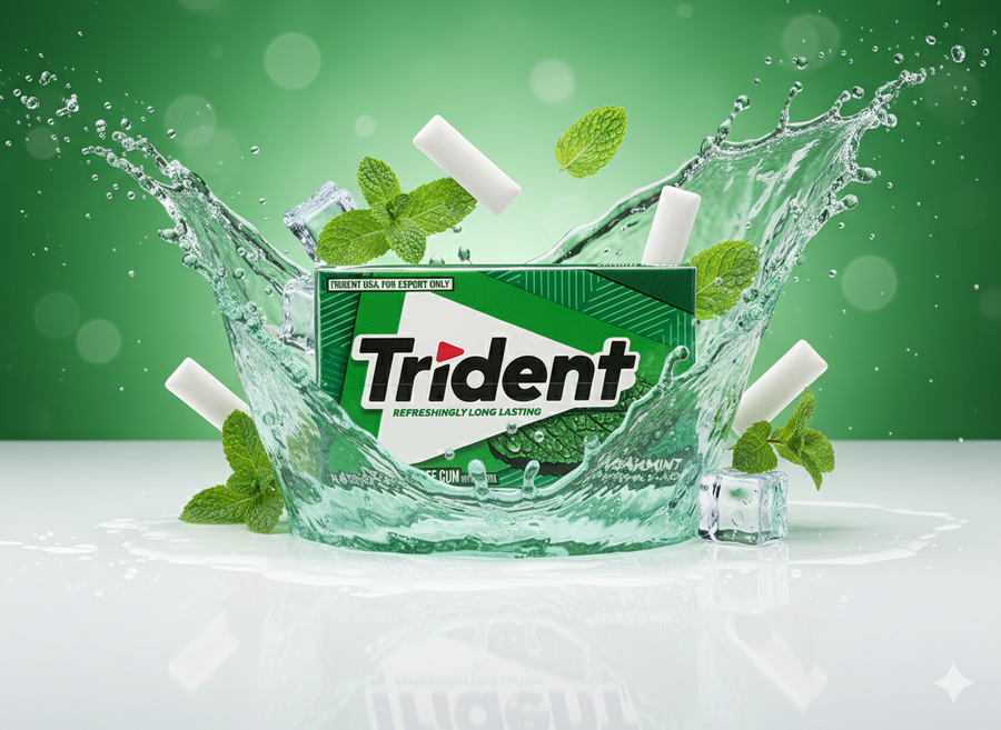 Trident Perfect Peppermint Sugar Free Gum 14 Ct